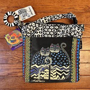 LAUREL BURCH Cat Kitten Egyptian Turquoise Crossbody Purse NWT